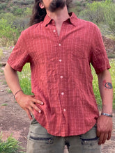 Charger l'image dans la galerie, Commande spéciale réalisée en modèle unique - Chemisette homme en mélange lin/coton/viscose
