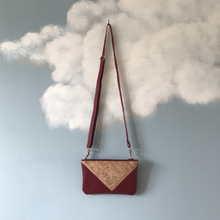 Charger l'image dans la galerie, DISPONIBLE SUR COMMANDE Pochette Melito 100% bordeaux et liège