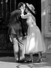Charger l'image dans la galerie, Commande spéciale réalisée en modèle unique - jupe de mariée en satin et tulle couleur ivoire