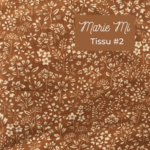 Charger l'image dans la galerie, EN STOCK Chouchou adulte en coton #2 (ocre à fleurs)