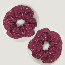 Charger l'image dans la galerie, Lot de 2 chouchous adultes - coton rose à pois #3 BIO