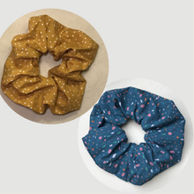 Charger l'image dans la galerie, Lot de 2 chouchous adultes - coton bleu #4 BIO et coton jaune #5 BIO