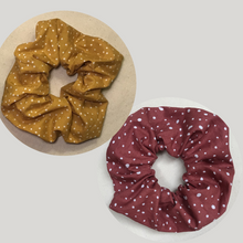 Charger l'image dans la galerie, Lot de 2 chouchous adultes - coton jaune #5 BIO et coton terracotta #7 BIO