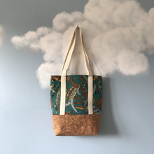 Charger l'image dans la galerie, EN STOCK Tote bag liège et blanc à motifs savane