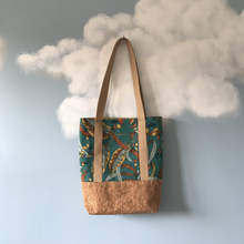 Charger l'image dans la galerie, Tote bag liège et camel à motifs savane