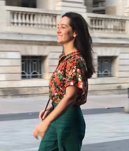 Charger l'image dans la galerie, Commande spéciale réalisée en modèle unique - Chemisette/blouse multicolore en microfibre