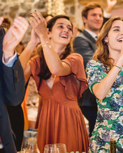 Charger l'image dans la galerie, Commande spéciale en modèle unique - robe de soirée en viscose éco-responsable - coloris terracotta