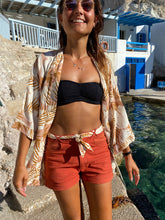 Charger l'image dans la galerie, Réalisé sur commande - Kimono fluide version courte - coloris "Canopy ochre"