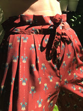 Charger l'image dans la galerie, Commande spéciale en modèle unique - pantalon de pyjama en viscose marron et finitions dorées