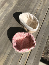 Charger l'image dans la galerie, Commande spéciale en modèle unique - Lot de 2 panières de rangement taille L réalisées à partir de chutes de tissu