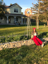 Charger l'image dans la galerie, Commande spéciale en modèle unique - pantalon évasé taille haute ultra galbant - velours côtelé rouge et doublure polaire