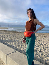 Charger l'image dans la galerie, Réalisé sur commande - crop top réversible marron et terracotta
