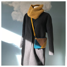 Charger l'image dans la galerie, Pochette Melito jaune moutarde et liège