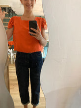 Charger l'image dans la galerie, Commande spéciale en modèle unique - haut réversible en viscose Ecovero et dentelle