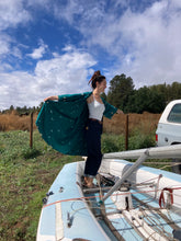 Charger l'image dans la galerie, Réalisé sur commande - Kimono fluide - coloris "Bloom émeraude"