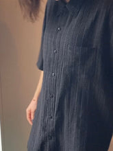 Charger l'image dans la galerie, Commande spéciale réalisée en modèle unique - Chemisette homme en mélange lin/coton/viscose