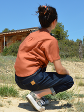 Charger l'image dans la galerie, ÉPUISÉ - Jean "mom" taille haute à finitions dorées