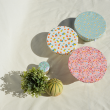 Charger l'image dans la galerie, Couvre-plat lavable en coton bio - TAILLE L - motif citrons