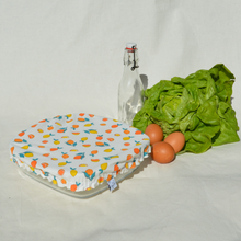 Charger l'image dans la galerie, Couvre-plat lavable en coton bio - TAILLE L - motif citrons