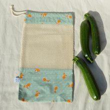 Charger l'image dans la galerie, Sac à vrac 100% coton bio - TAILLE L - motif renards