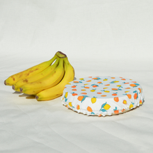 Charger l'image dans la galerie, Couvre-plat lavable en coton bio - TAILLE M - motif citrons