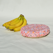 Charger l'image dans la galerie, Couvre-plat lavable en coton bio - TAILLE M - motif fleurs roses