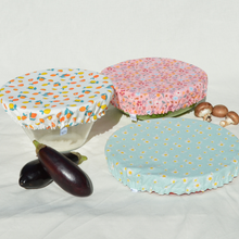 Charger l'image dans la galerie, Couvre-plat lavable en coton bio - TAILLE XL - motif citrons