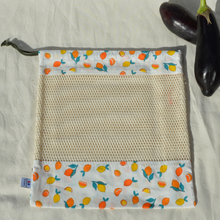 Charger l'image dans la galerie, Sac à vrac 100% coton bio - TAILLE XL - motif citrons