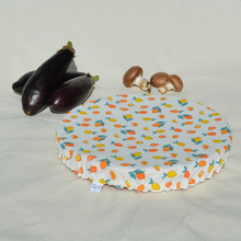 Charger l'image dans la galerie, Couvre-plat lavable en coton bio - TAILLE XL - motif citrons