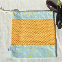 Charger l'image dans la galerie, Sac à vrac 100% coton bio - TAILLE XL - motif pâquerettes