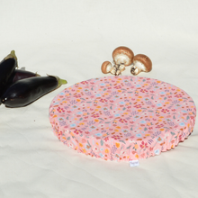 Charger l'image dans la galerie, Couvre-plat lavable en coton bio - TAILLE XL - motif fleurs roses