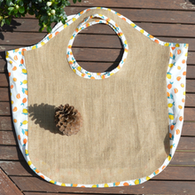 Charger l'image dans la galerie, DISPONIBLE SUR COMMANDE UNIQUEMENT Sac de plage / cabas XXL en toile de jute et coton bio - motif citrons