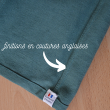 Charger l'image dans la galerie, Réalisé sur commande - Chemisette 100% fait main - lin lavé fabriqué en France - coloris eucalyptus