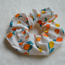 Charger l'image dans la galerie, EN STOCK Chouchou adulte en coton BIO #9 (motif citrons)