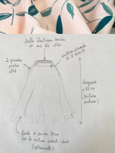 Charger l'image dans la galerie, Jupe cercle mi-longue - taille semi-mesure fabriquée sur commande - viscose "Avena nude" tissée au Portugal