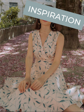 Charger l'image dans la galerie, Jupe cercle mi-longue - taille semi-mesure fabriquée sur commande - viscose "Avena nude" tissée au Portugal