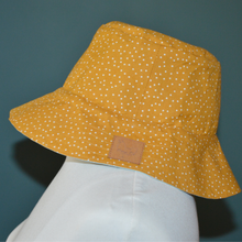 Charger l'image dans la galerie, Commande spéciale réalisée en modèle unique - Bob réversible à bords larges en coton BIO - tour de tête 56cm