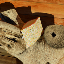 Charger l'image dans la galerie, EN STOCK Pochette de rangement 16x22cm en coton bio - motif liberty à zip rose