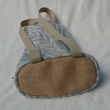 Charger l'image dans la galerie, EN STOCK Sac à dos 2-en-1 en toile de jute et coton - feuillage couleur vert menthe