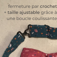 Charger l'image dans la galerie, Noeud papillon adulte en coton BIO #7 (rouge terracotta à pois)