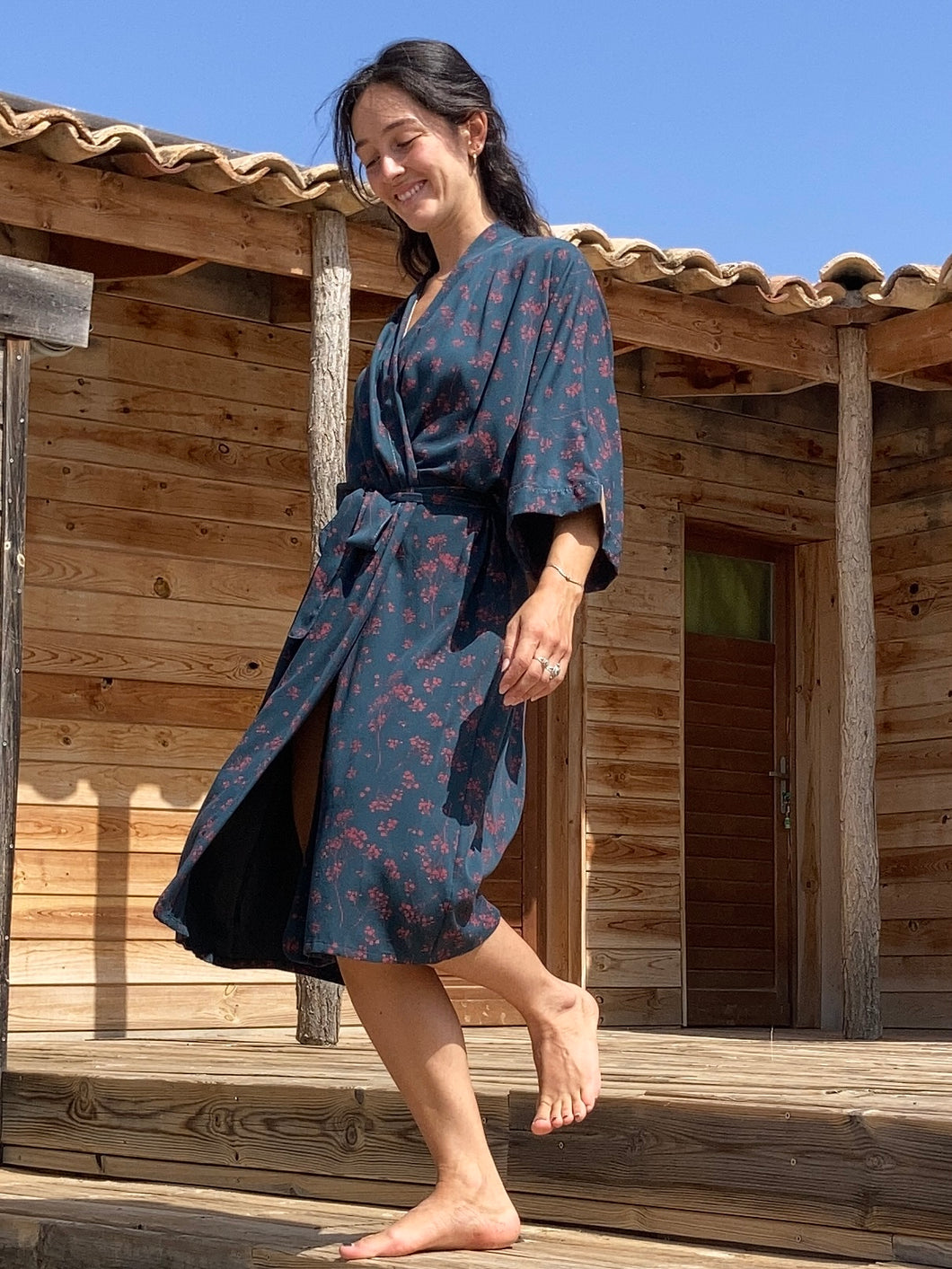 Réalisé sur commande - Kimono fluide - coloris 