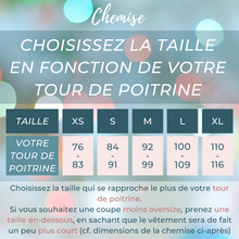 Charger l&#39;image dans la galerie, Réalisé sur commande - Lot short+chemise 100% fait main - twill de viscose éco-responsable certifié Ecovero™  - iris sur fond bleu marine
