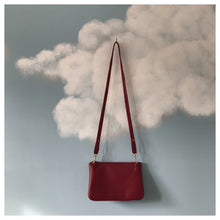 Charger l&#39;image dans la galerie, Pochette Melito rouge bordeaux et liège
