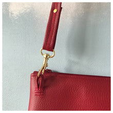 Charger l&#39;image dans la galerie, Pochette Melito rouge bordeaux et liège
