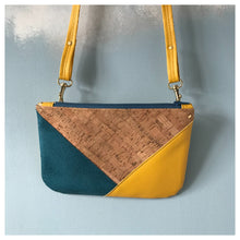 Charger l&#39;image dans la galerie, Pochette Melito jaune moutarde et liège
