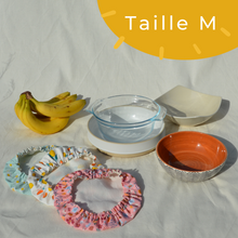 Charger l&#39;image dans la galerie, Lot de 3 couvre-plats lavables en coton bio - TAILLES S/M/L - motif citrons
